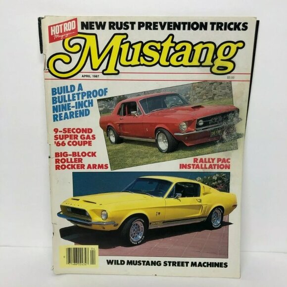 Vintage Hot Rod Magazine Mustang April 1987 - New Rust Prevention Tricks - Picture 1 of 6